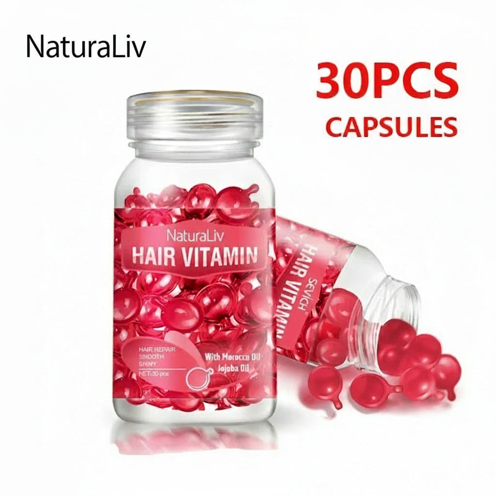 Hair Vitamin Capsule Hair Repair Damaged Hair Care Capsules Essence Protein Smooth Hair Care Repair anti Loss Essential Oil